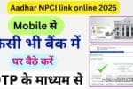 Aadhar NPCI link online 2025